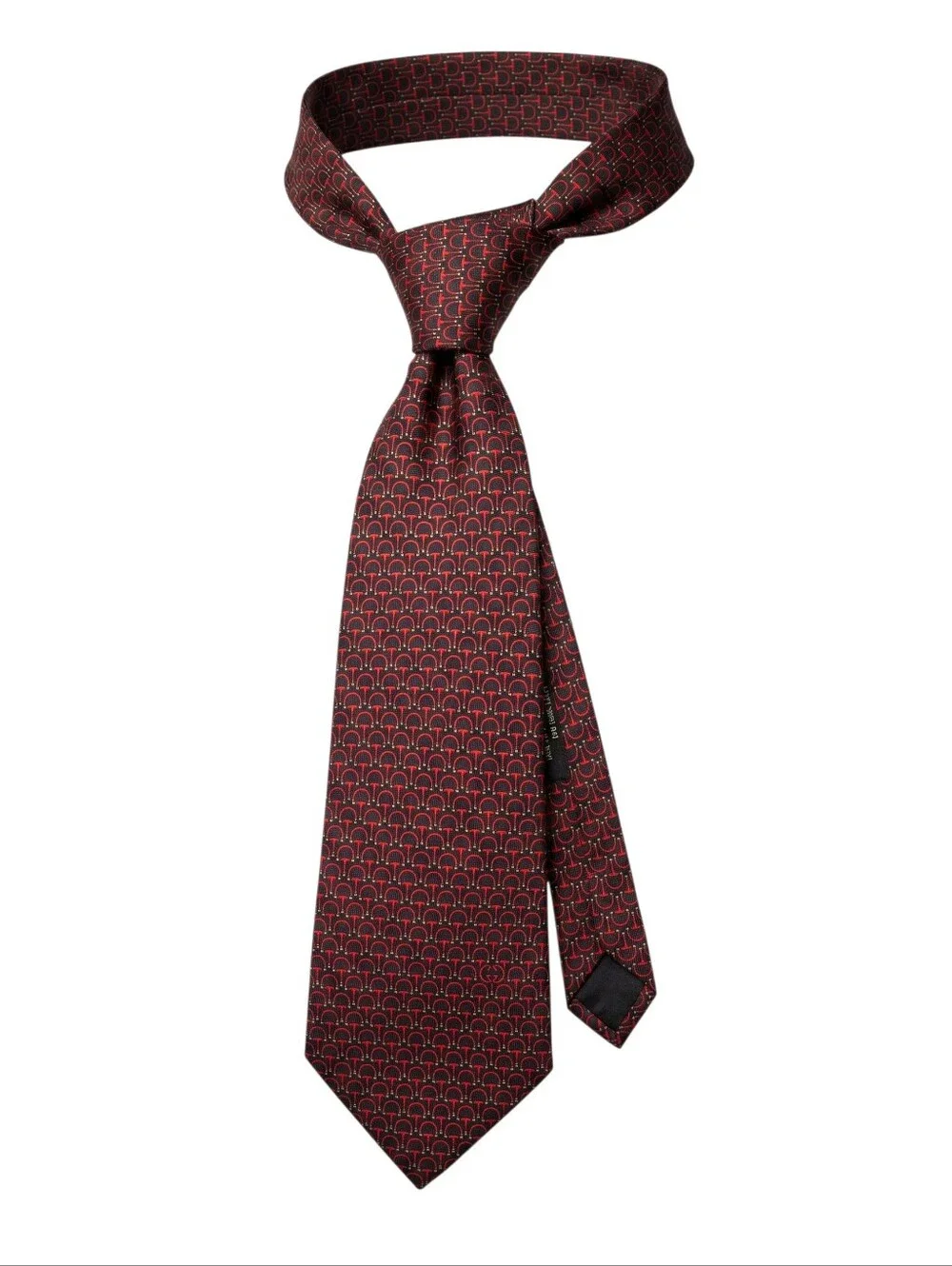 Gucci Vintage Horsebit 100% Silk Tie